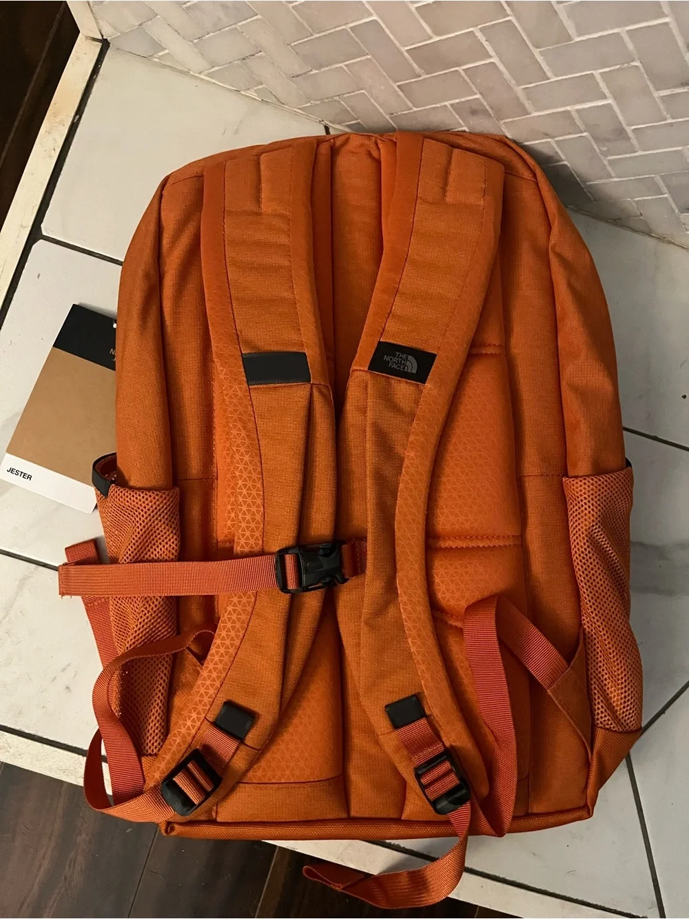 The North Face bold orange